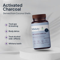 Thumbnail for Miduty by Palak Notes Activated Charcoal Capsules - Distacart