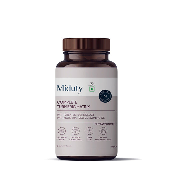 Miduty by Palak Notes Complete Turmeric Matrix Capsules - Distacart