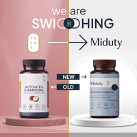 Thumbnail for Miduty by Palak Notes Activated Charcoal Capsules - Distacart