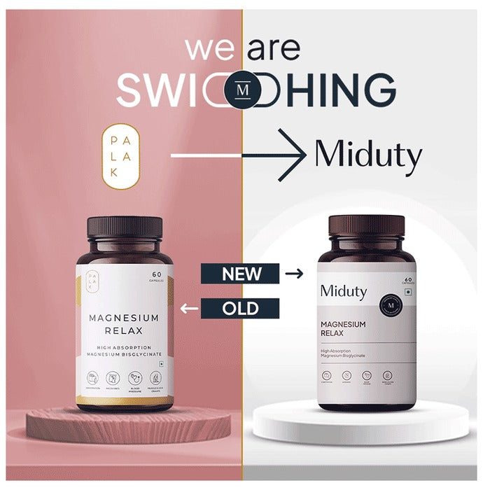 Miduty by Palak Notes Magnesium Relax Capsules - Distacart
