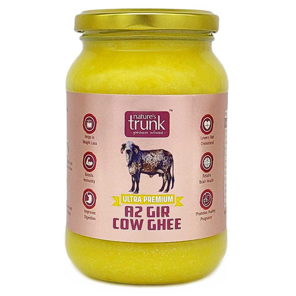 Nature's Trunk A2 Gir Cow Ghee - A2 Desi Gir Cow Ghee, Desi Ghee, Pure A2 Cow Ghee, free-grazing Grass-fed A2 Desi Ghee - Distacart