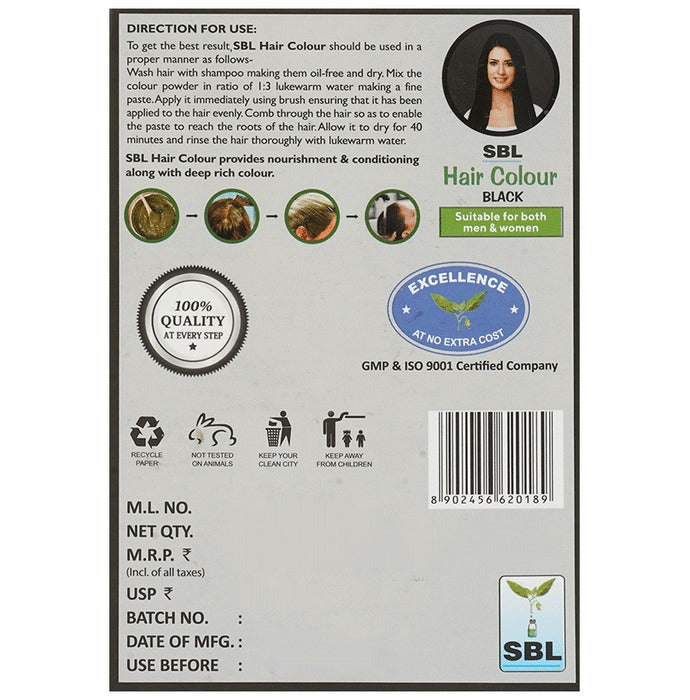 SBL Hair Colour Black - Distacart