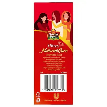 Brooke Bond 3 Roses Natural CareTea With Goodness of 5 Natural Ingredients and Ayurvedic Herbs - Distacart