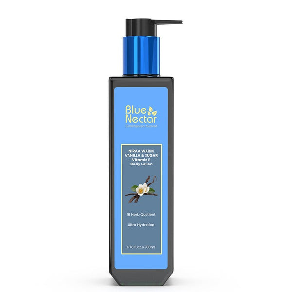 Blue Nectar Niraa Warm Vanilla & Sugar Body Lotion with Plant Based Vitamin E for Ultra Hydration - Distacart