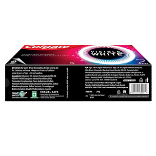 Colgate Visible White O2 Teeth Whitening Toothpaste with Peppermint Sparkle - Distacart