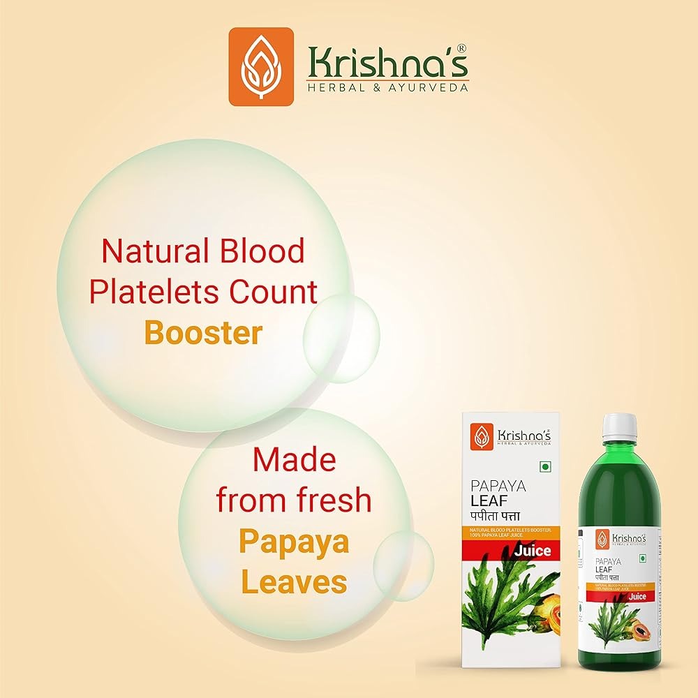 Krishna's Herbal & Ayurveda Papaya Leaf Juice - Distacart