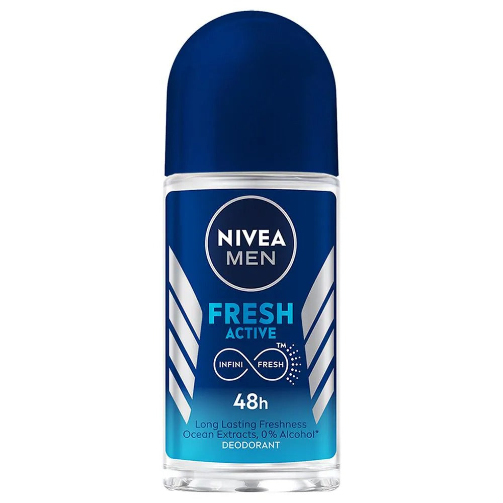 Nivea Men Fresh Active Deo Roll On 48 H Freshness - Distacart