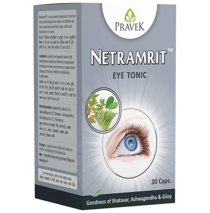 Pravek Netramrit Eye Tonic Capsules - Distacart
