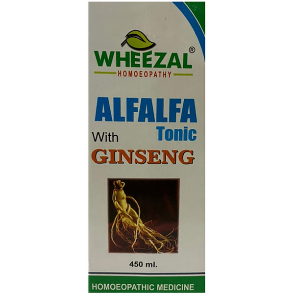 Wheezal Homeopathy Alfalfa Tonic With Ginseng - Distacart