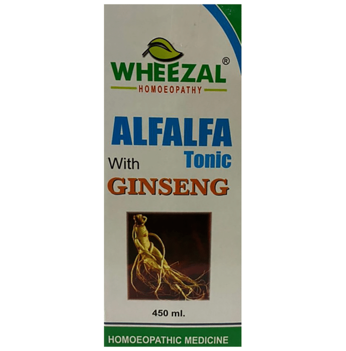 Wheezal Homeopathy Alfalfa Tonic With Ginseng - Distacart