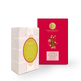 Forest Essentials Luxury Sugar Soap Iced Pomegranate & Kerala Lime - Distacart