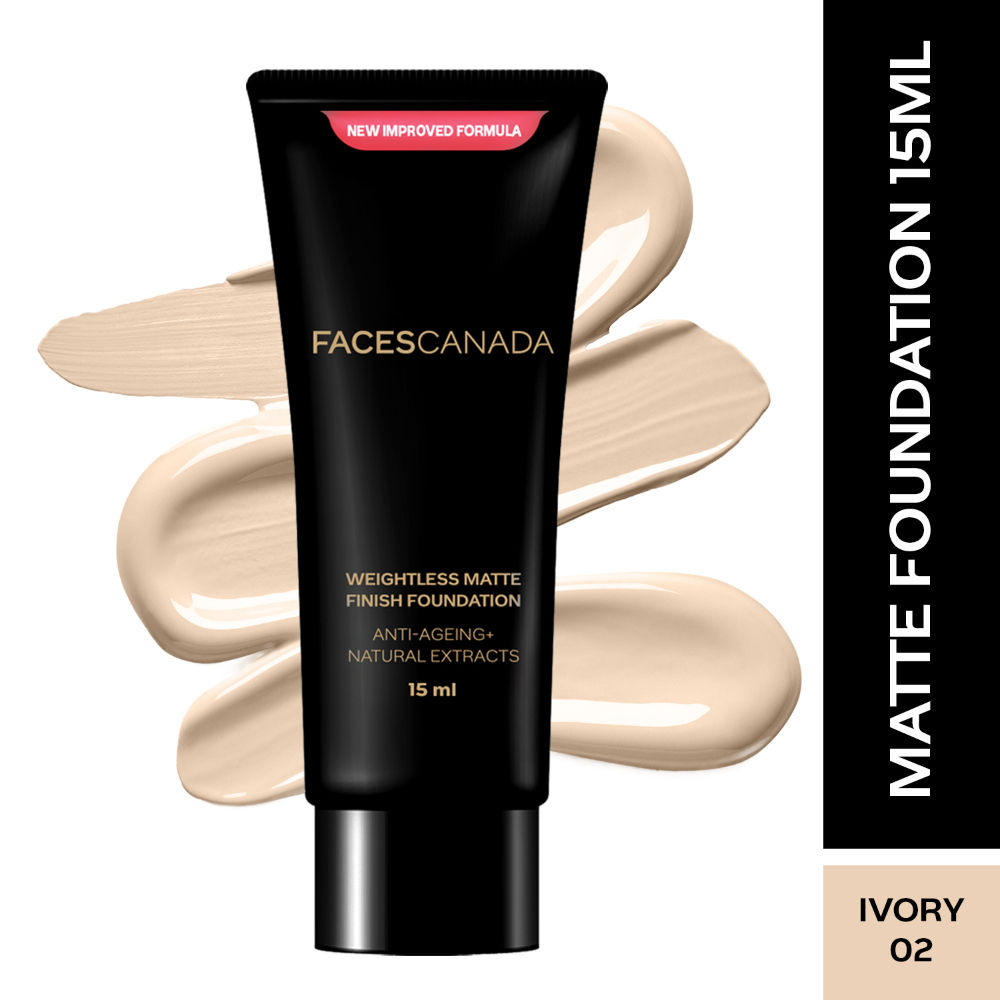 Faces Canada Weightless Matte Finish Foundation-Ivory 02 - Distacart