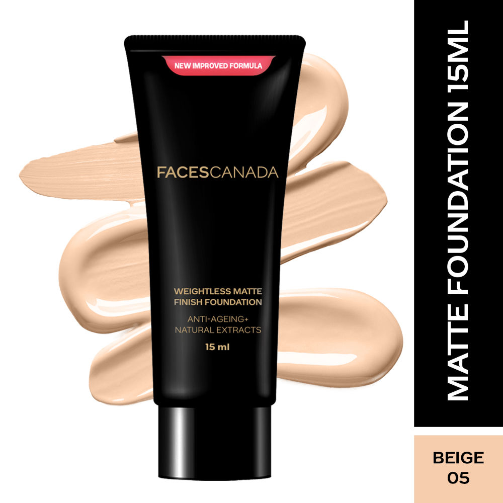 Faces Canada Weightless Matte Finish Foundation-Beige 05 - Distacart