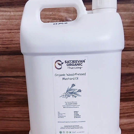 Satjeevan Organic Wood-Pressed Mustard Oil