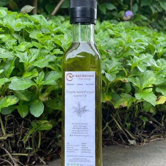 Satjeevan Organic Wood-Pressed Castor Oil - Distacart