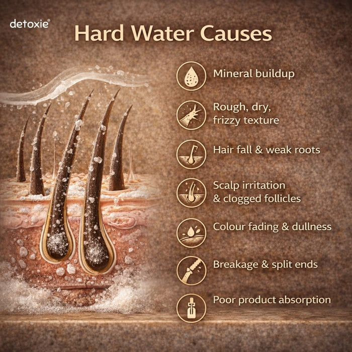 Detoxie Hard Water Relief & Hair Fall Control Pro Growth Shampoo - Distacart