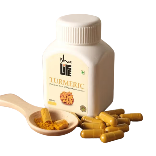 Isha Life Turmeric Powdered Form Of Vegetarian Capsules - Distacart