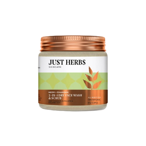 Just Herbs Aglow Neem & Chandan Skin Purifying Face Cleanser - Distacart