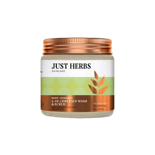 Just Herbs Aglow Neem & Chandan Skin Purifying Face Cleanser - Distacart