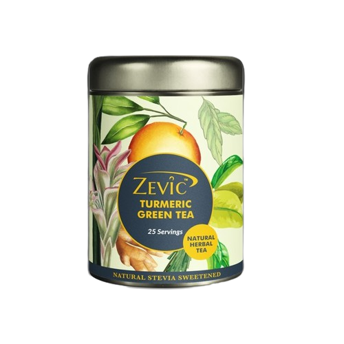 Zevic Anti- Inflammatory Turmeric Herbal Green Tea - Distacart