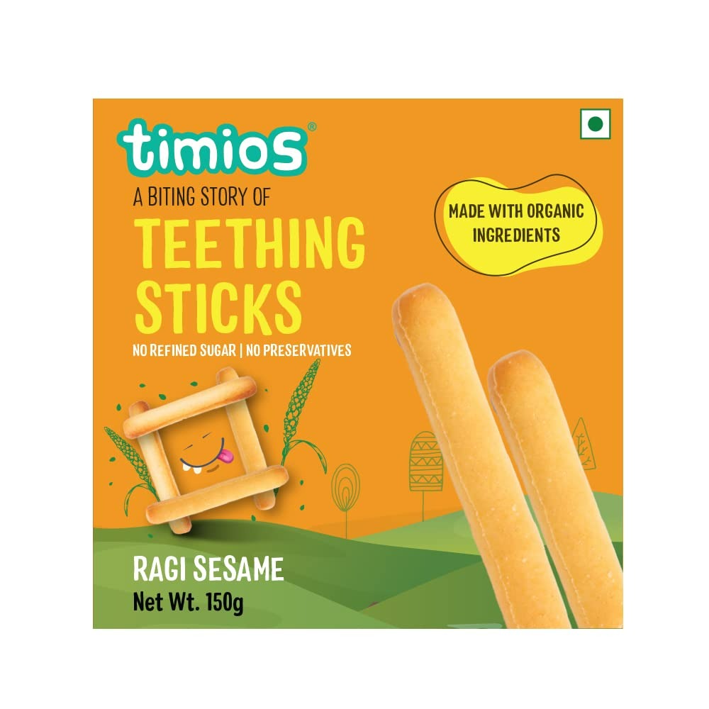 Timios Ragi Sesame Teething Sticks - Distacart