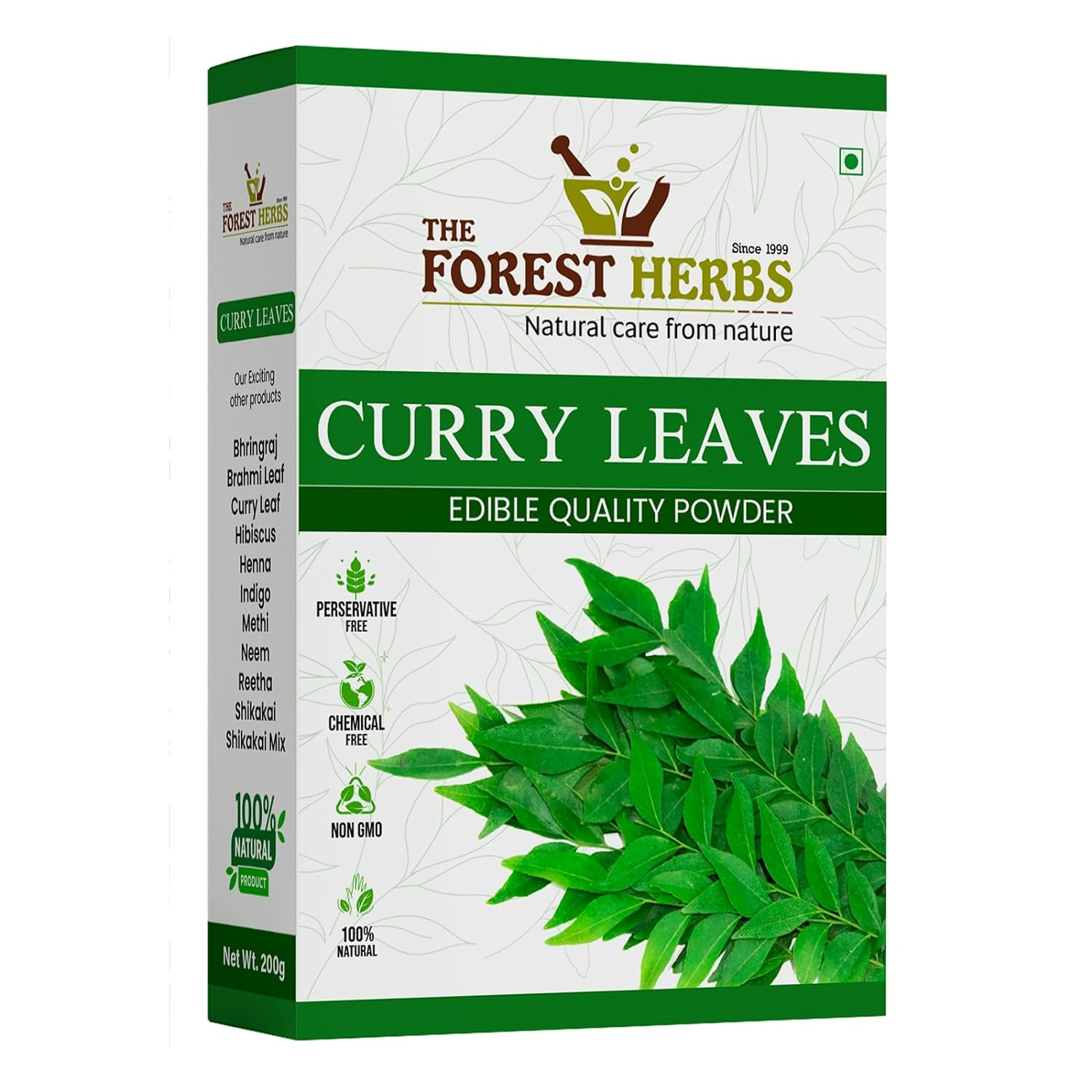 Forest Herbs Curry Leaves Hair Care Powder - Distacart