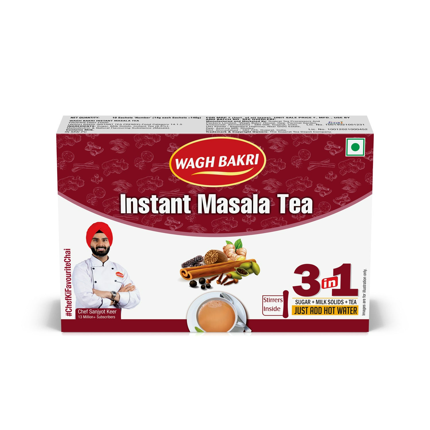 Wagh Bakri Instant Masala Tea Premix - Distacart