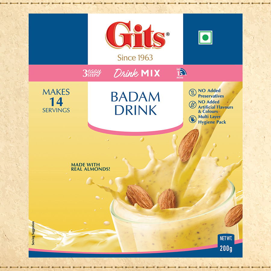 Gits Badam Drink Mix - Distacart