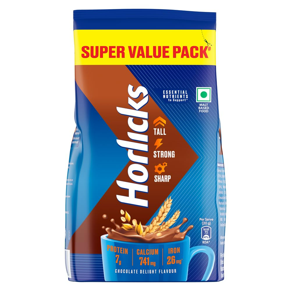 Horlicks Millet Chocolate Flavor Nutrition Drink Powder - Distacart