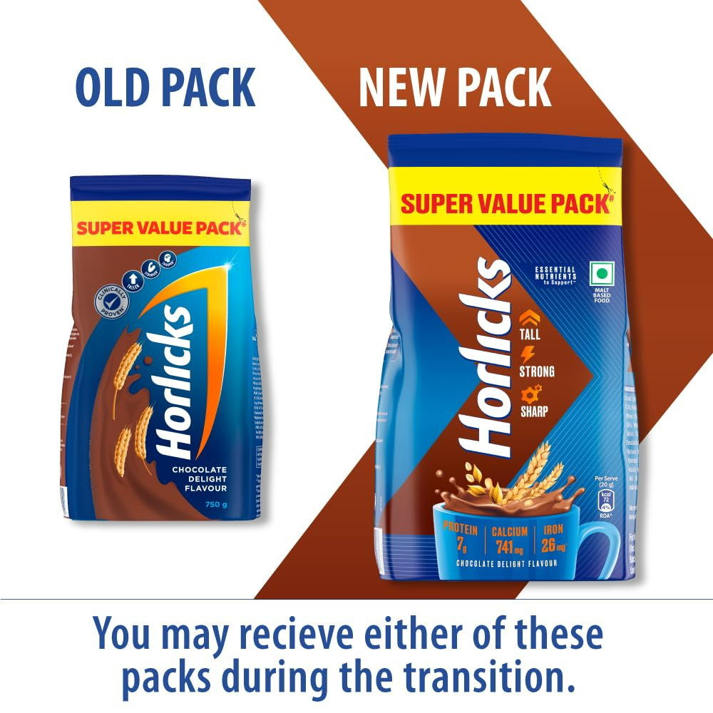 Horlicks Millet Chocolate Flavor Nutrition Drink Powder - Distacart