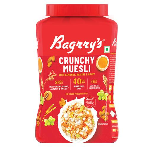Bagrry's Crunchy Muesli - Almonds, Raisins & Honey - Distacart
