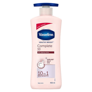 Vaseline Healthy Bright Complete 10 Anti Ageing Body Lotion, 10 in 1 Body Lotion With Vitamin B3, AHA, Pro-Retinol - Distacart