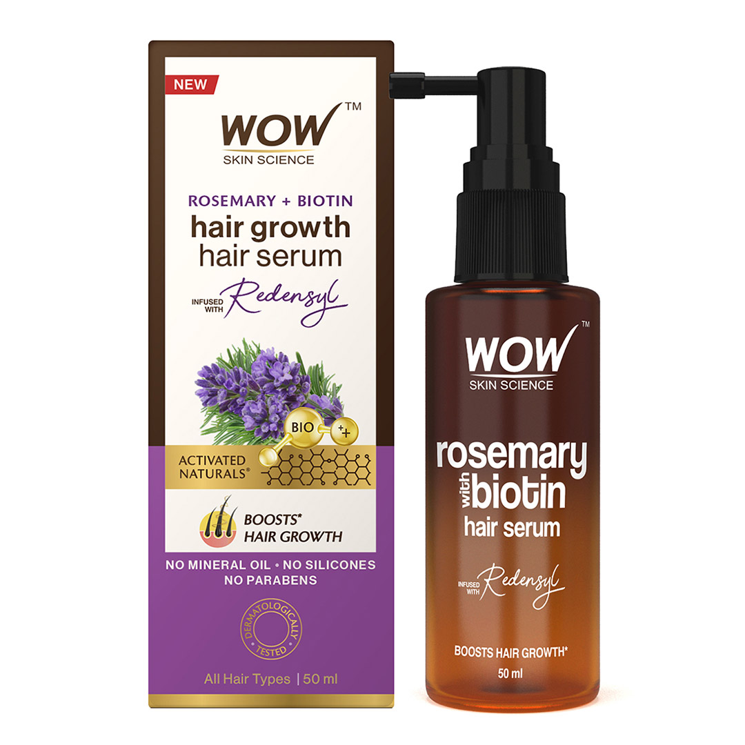 Wow Life Science Rosemary With Biotin Hair Serum - Distacart