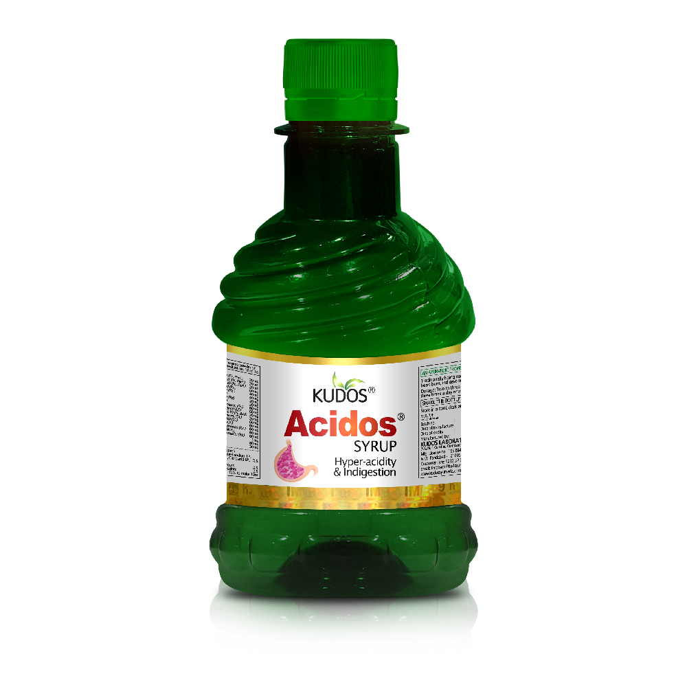 Kudos Ayurveda Acidos Syrup For Hyper-Acidity & Indigestion - Distacart