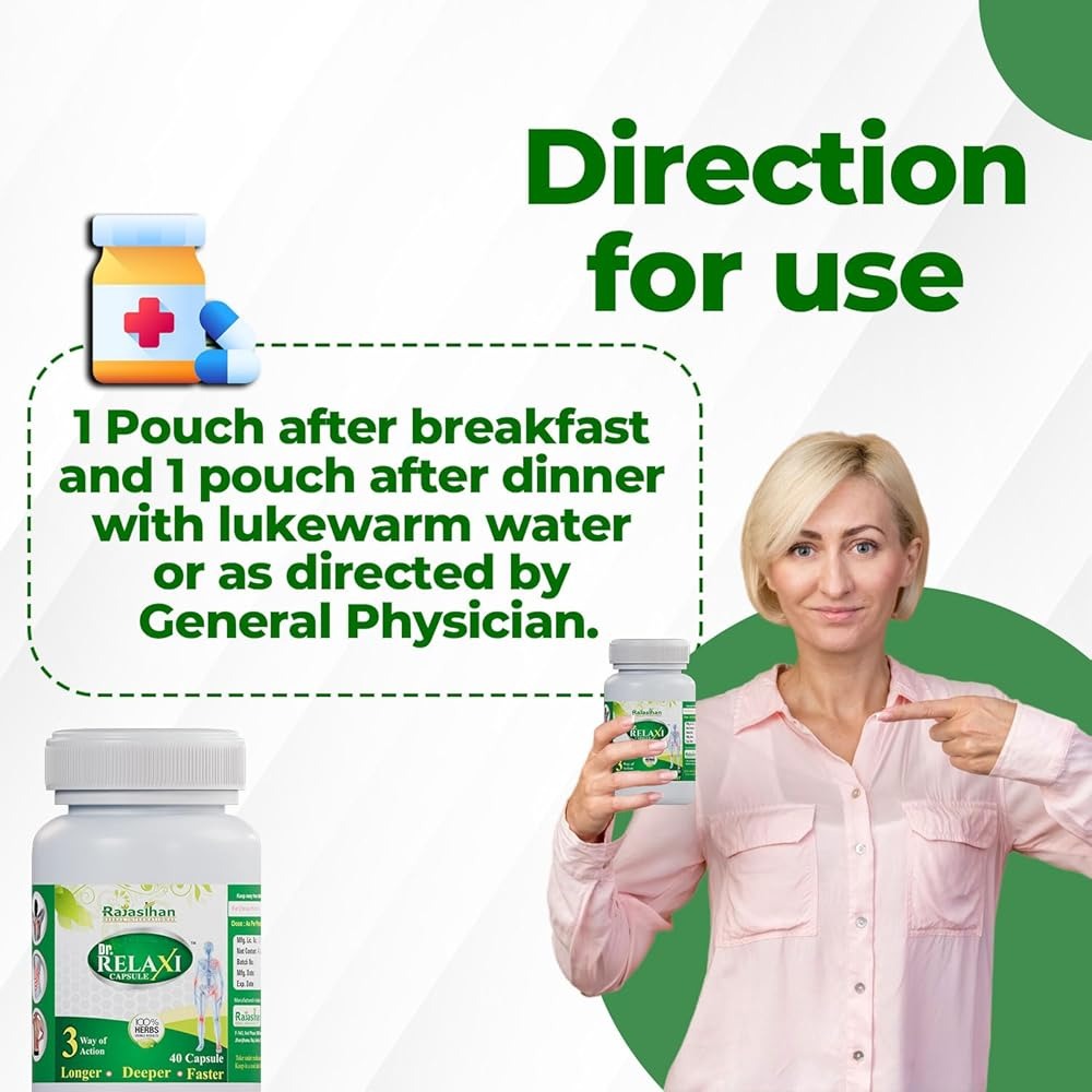 Dr Relaxi Herbal Capsules for Joints Pain and Arthritis - Distacart