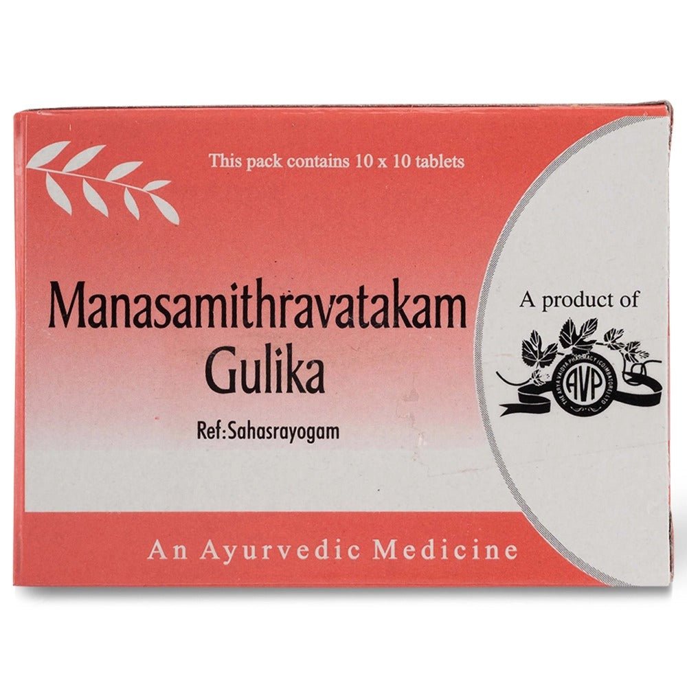 AVP Ayurveda Manasamithravatakam Gulika Tablets - Distacart