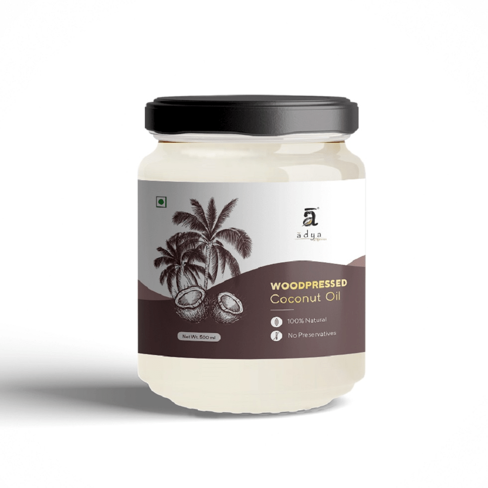 Adya Organics Extra Virgin Cold Pressed Coconut Oil - Distacart