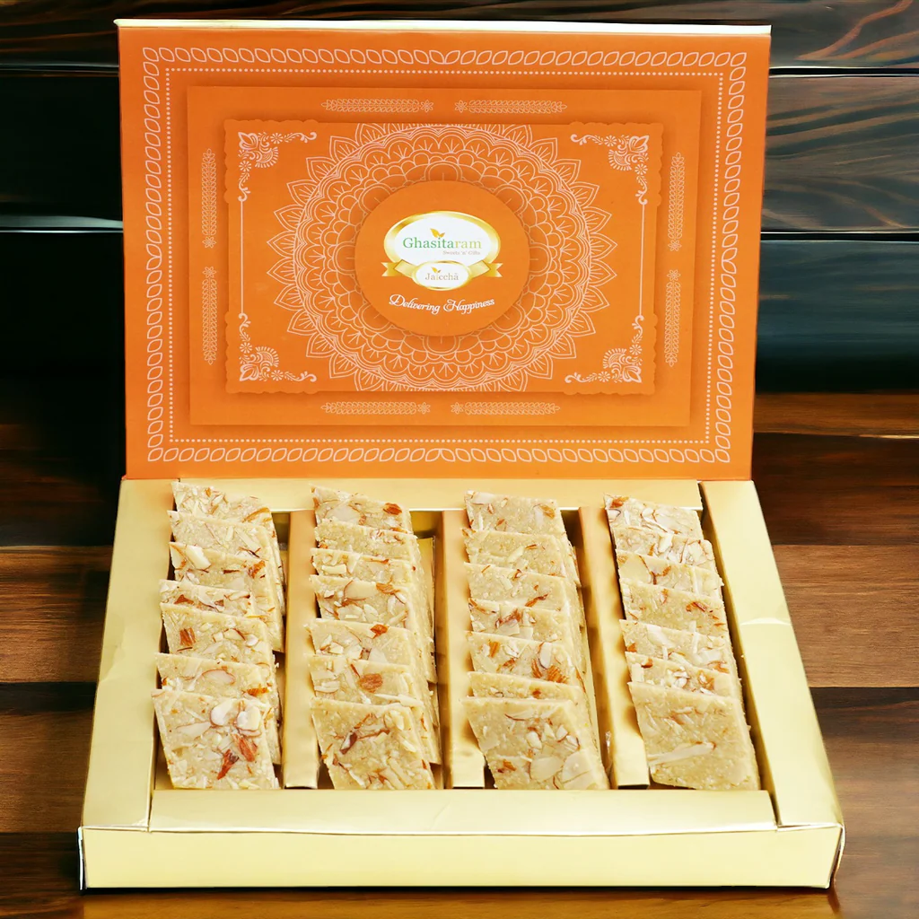 Ghasitaram Sugarfree Pure Kaju Katlis Sweet Box - Distacart