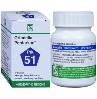 Dr. Willmar Schwabe India Grindelia Pentarkan Ptk 51 Tablets - Distacart