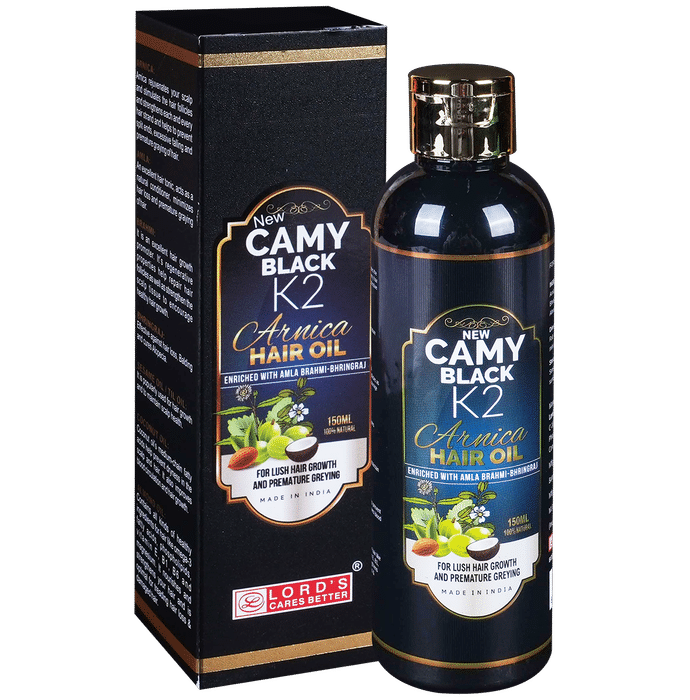 Lord's Homeopathy Camy Black K2 Arnica Hair Oil - Distacart