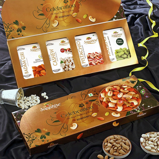 Sapphire Dry Nuts Celebration Gift Pack - Assorted Nuts - Distacart