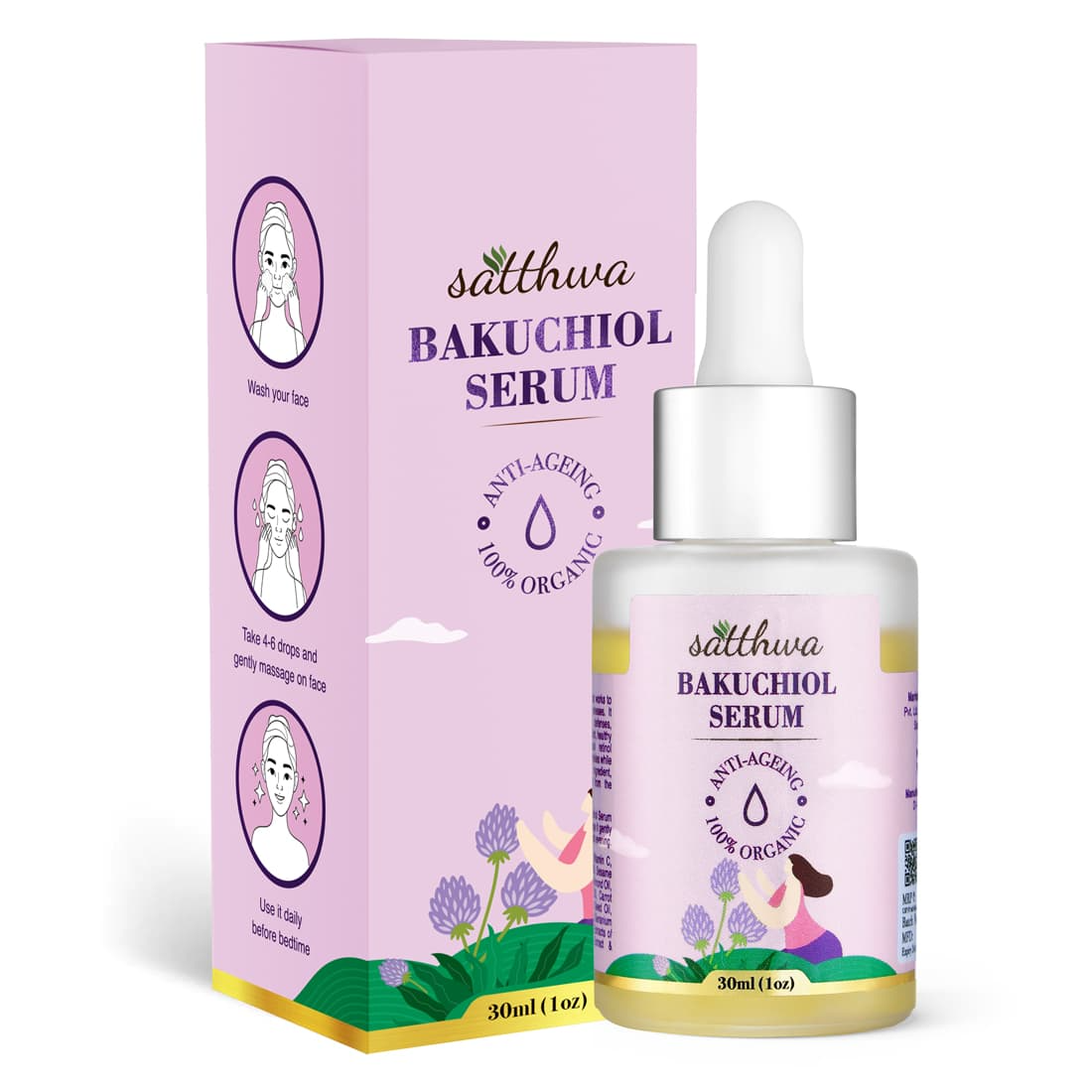 Satthwa Bakuchiol Serum For Even Skin Tone - Distacart