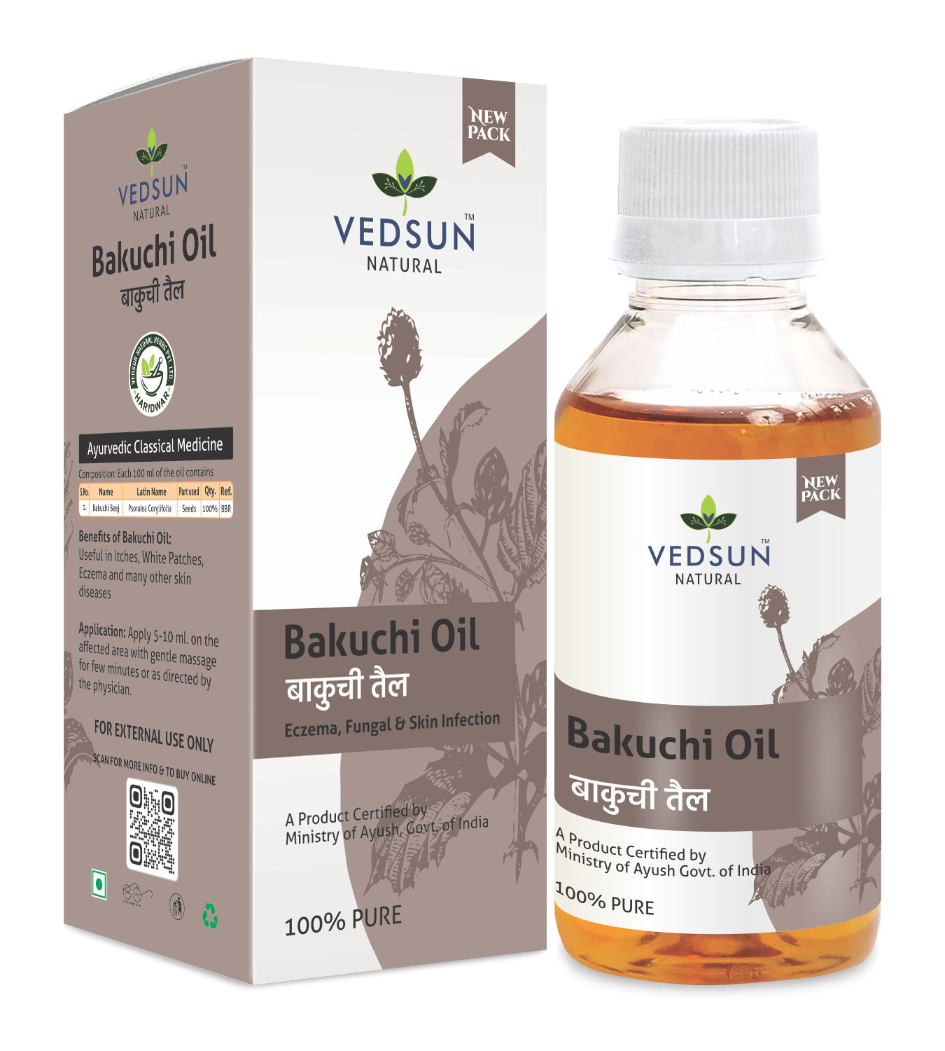 Vedsun Naturals Bakuchi Oil - Distacart
