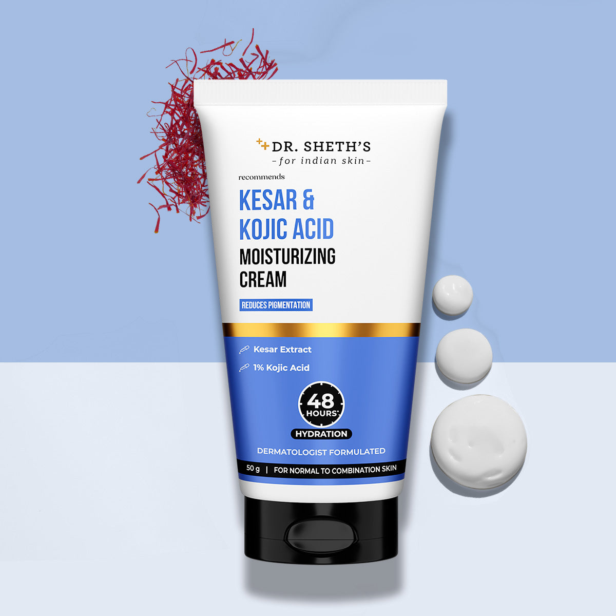Dr. Sheth's Kesar & Kojic Acid Moisturizing Cream - Distacart