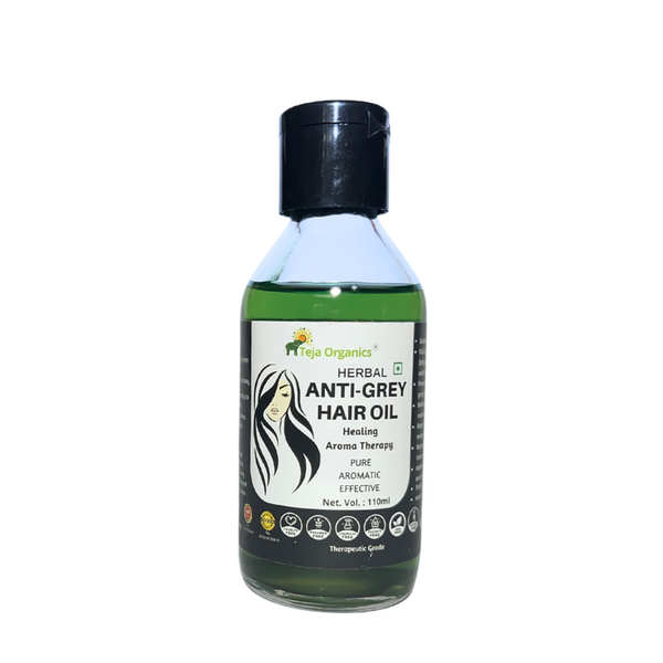 Teja Organics Anti Grey Hair Oil - Distacart