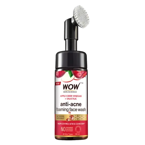 Wow Skin Science Apple Cider Vinegar Foaming Face Wash - Distacart