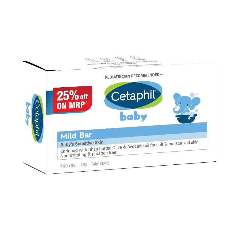Cetaphil Baby Mild Bar Face & Body For Baby's Sensitive Skin - Distacart