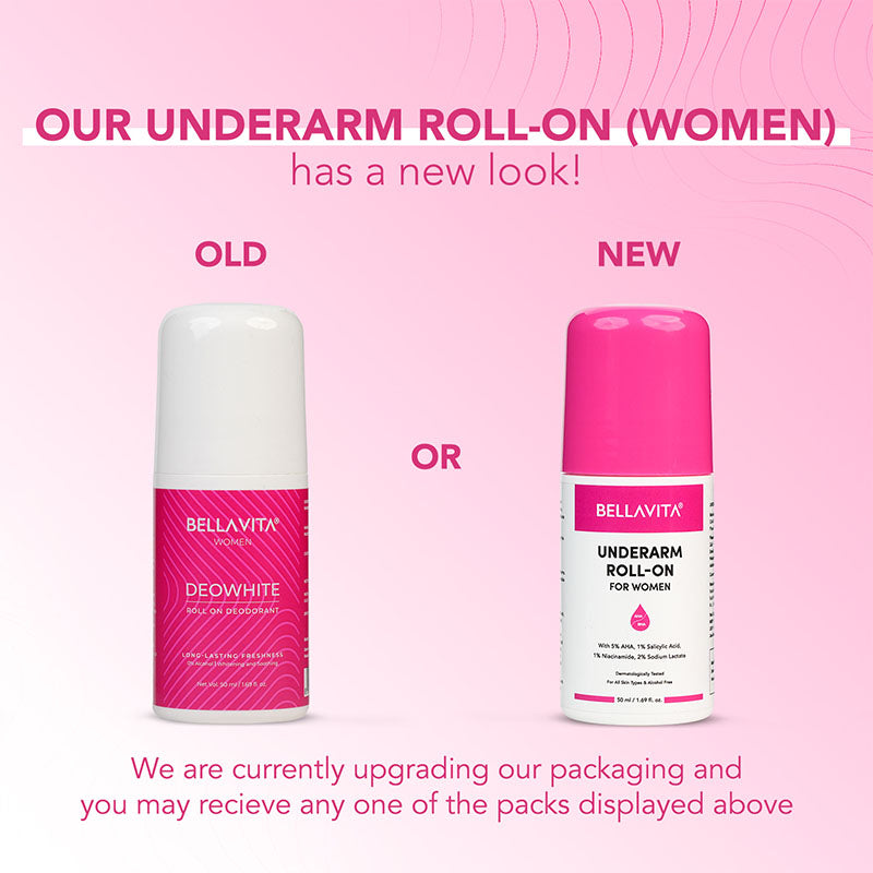 Bella Vita Deo White Natural Underarm Roll On Deodorant for Women - Distacart