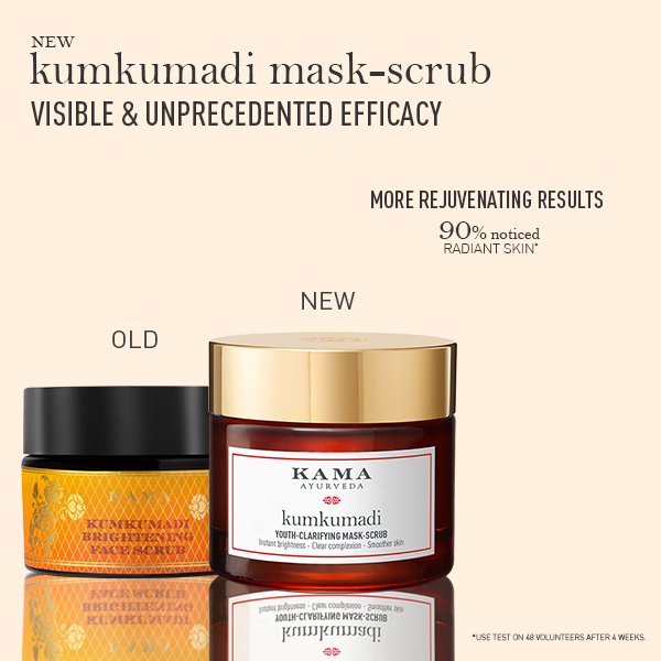 Kumkumadi Youth-Clarifying Mask-Scrub, 2 in 1 Mask Scrub - Distacart