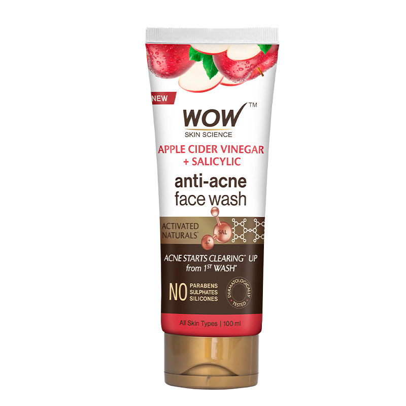 Wow Skin Science Apple Cider Vinegar Foaming Face Wash - Distacart